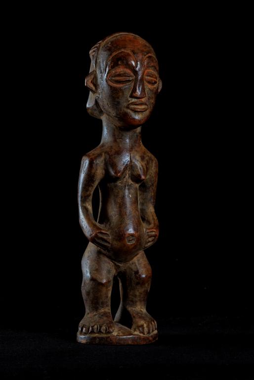 Statuette feminine - Tschokwe - Angola 099.jpg - Statuette féminine "kaponya wa pwo" - Chokwe - Angola 099